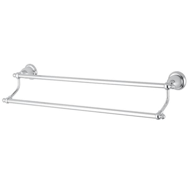 English Vintage 24" Dual Towel Bar, Chrome